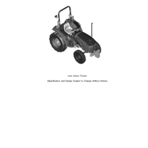 John Deere 3036E Tractor Parts Catalog PC12727 PDF Download