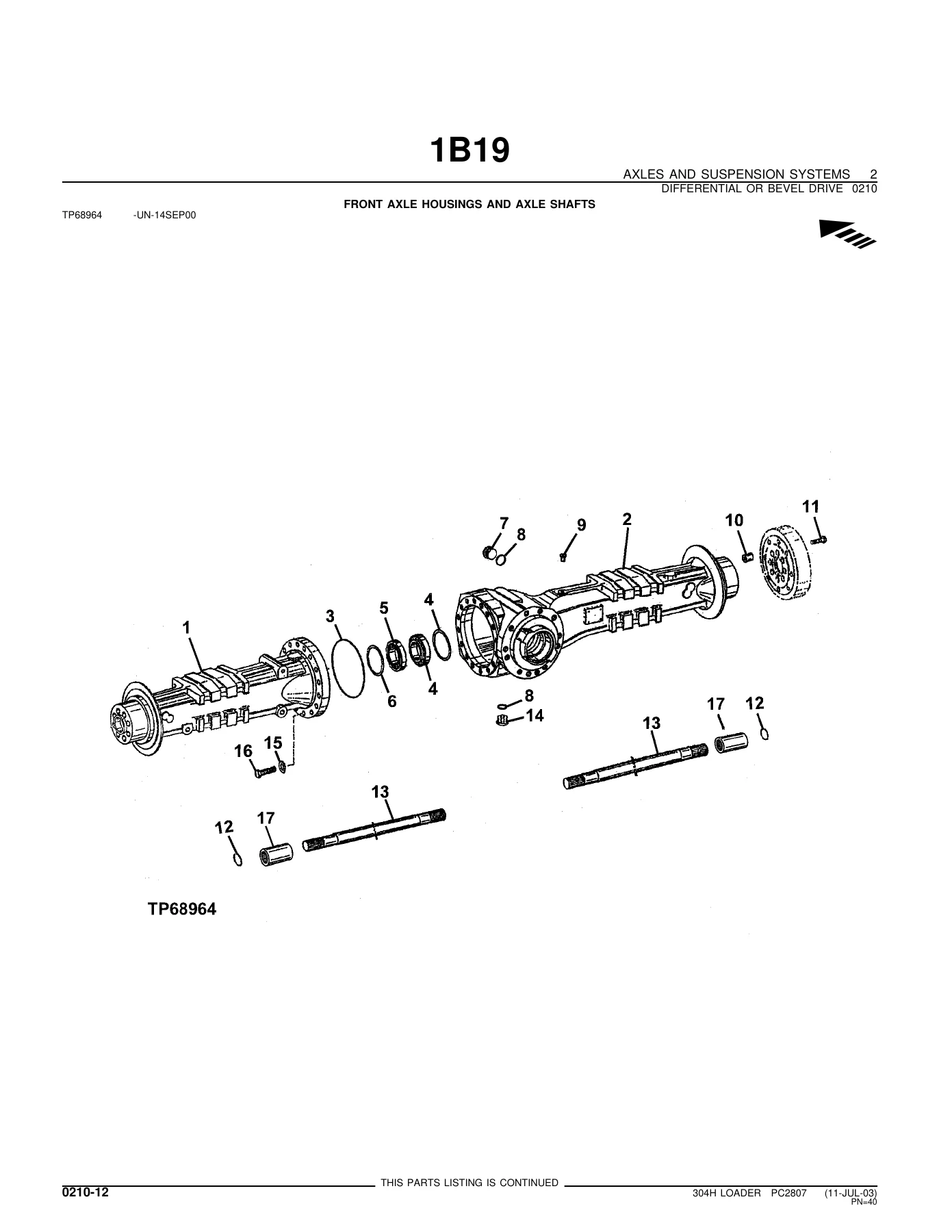 John Deere 304H Loader Parts Catalog PC2807 PDF - Complete Illustrated Parts Manual - Image 2