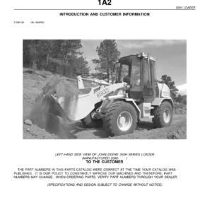 John Deere 304H Loader Parts Catalog PC2807 PDF - Complete Illustrated Parts Manual