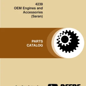 John Deere 4239 OEM Engine Parts Catalog PC3153 - 4239D 4239T 4239A Diesel Parts Manual PDF