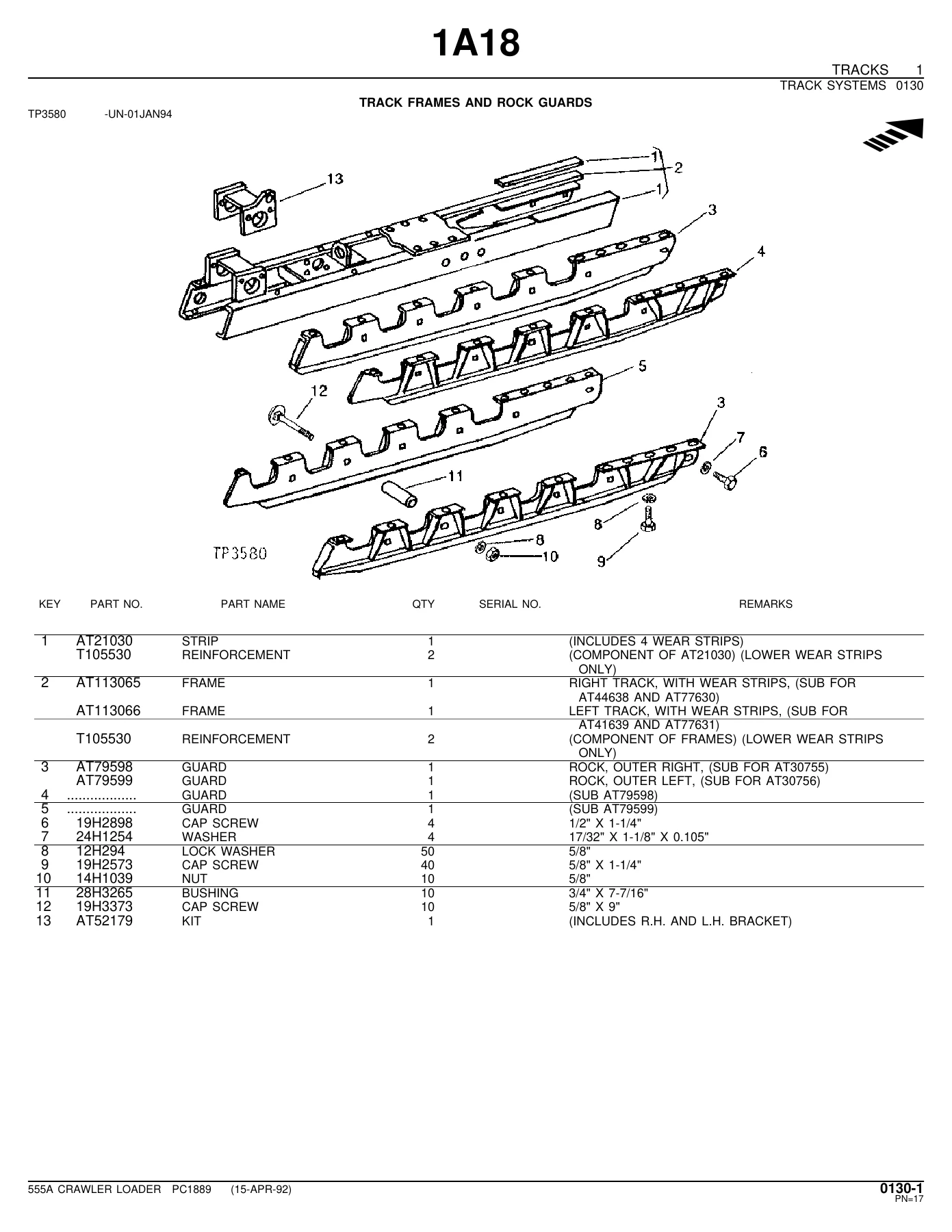 John Deere 555A Crawler Loader Parts Catalog PC1889 - PDF Download - Image 2