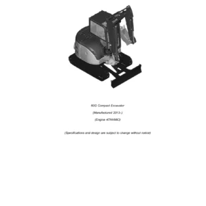 John Deere 60G Compact Excavator Parts Catalog PC11193 (2013+) PDF Download
