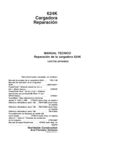 John Deere 624K Cargadora - Manual de Reparación TM11151 (14OCT08) en Español