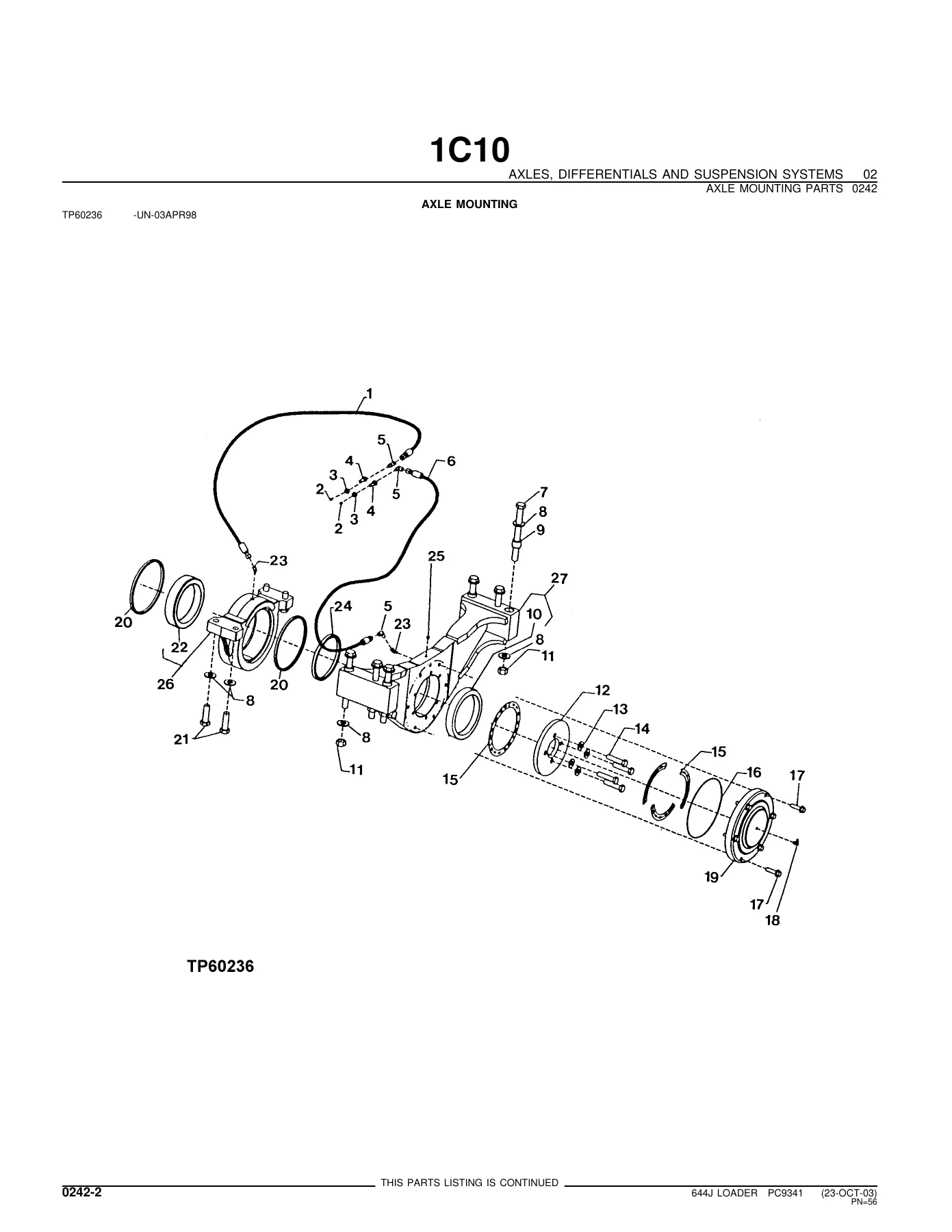 John Deere 644J Loader Parts Catalog PC9341 - Complete PDF Manual - Image 2