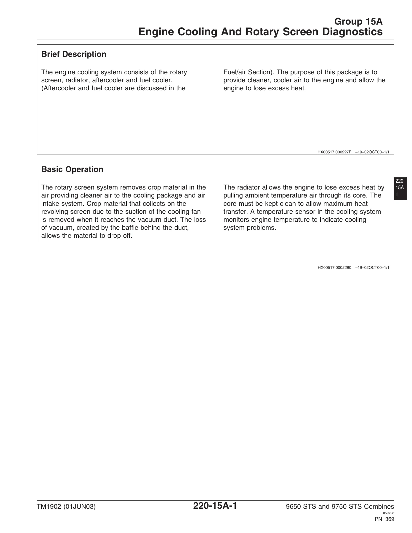 John Deere 9650 STS 9750 STS Combines Diagnosis and Tests Technical Manual TM1902 - Image 3