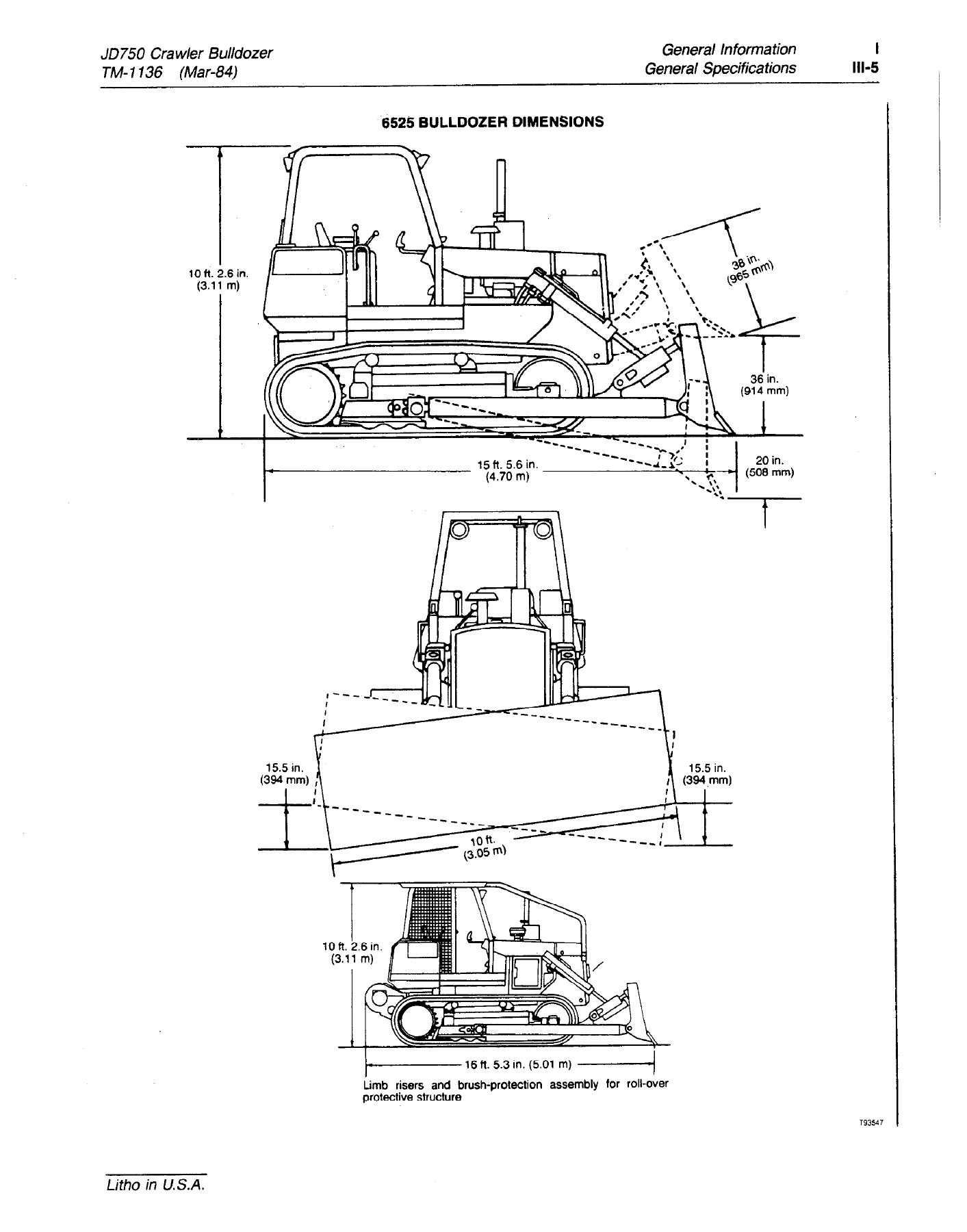 John Deere JD750 Crawler Bulldozer Technical Manual TM-1136 – Service Repair PDF - Image 2