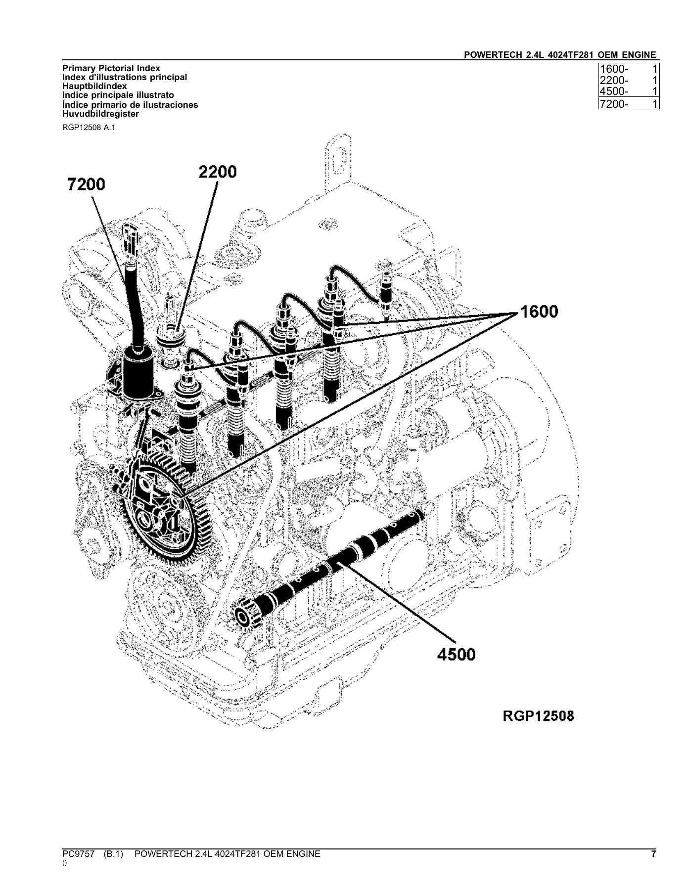 John Deere PowerTech 2.4L 4024TF281 OEM Engine Parts Catalog PC9757 - 2013 PDF - Image 2