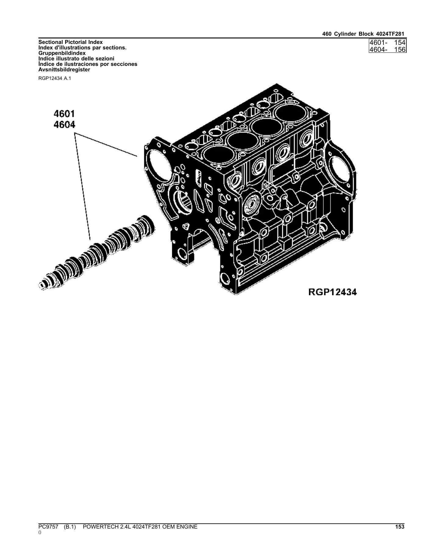 John Deere PowerTech 2.4L 4024TF281 OEM Engine Parts Catalog PC9757 - 2013 PDF - Image 3
