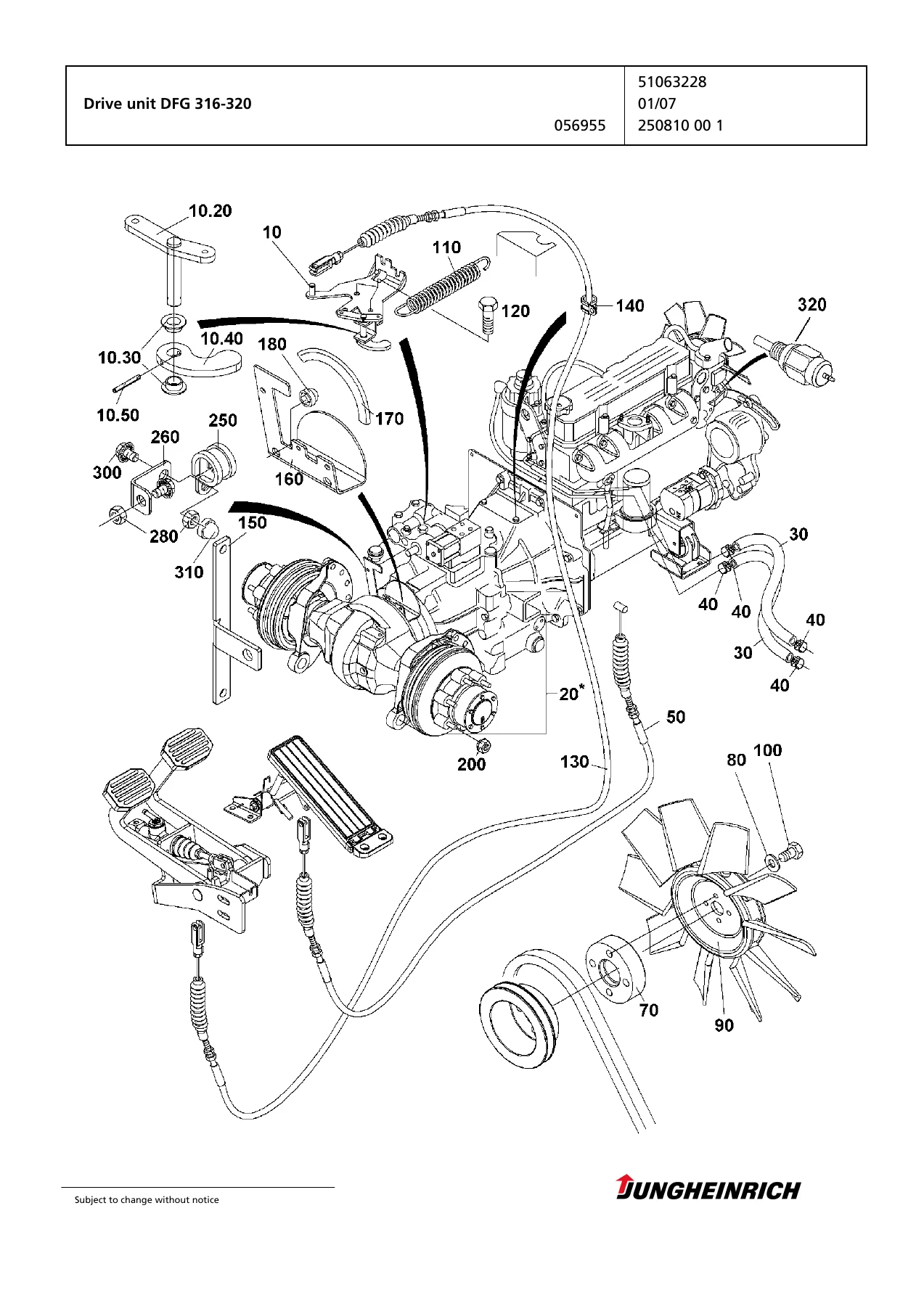 Jungheinrich DFG 316 DFG 320 TFG 316 TFG 320 Forklift Spare Parts Catalogue - FN425526 - Image 3