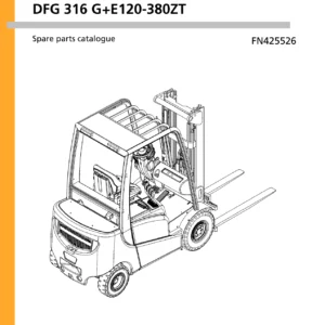 Jungheinrich DFG 316 DFG 320 TFG 316 TFG 320 Forklift Spare Parts Catalogue - FN425526