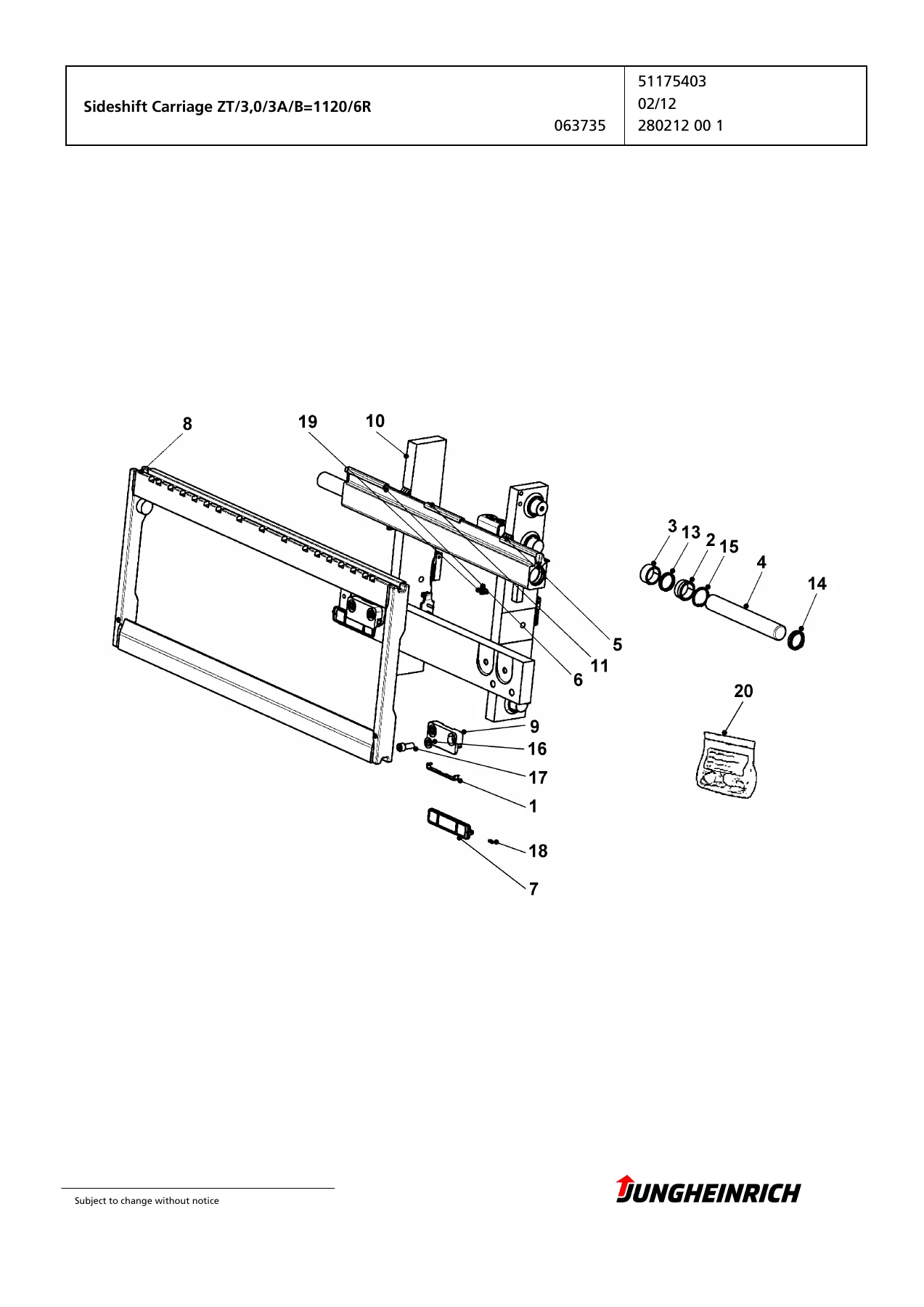 Jungheinrich EFG 430s Electric Forklift Spare Parts Catalog - GE-450ZT Serial FN458899 - Image 3