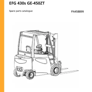 Jungheinrich EFG 430s Electric Forklift Spare Parts Catalog - GE-450ZT Serial FN458899