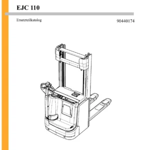 Jungheinrich EJC110 Forklift Spare Parts Catalog 90440174 - German PDF Parts Manual Download