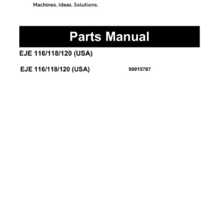 Jungheinrich EJE 116 EJE 118 EJE 120 (USA) Parts Manual - 98015787 PDF
