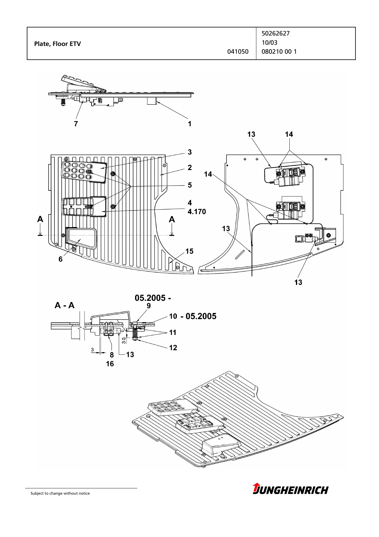Jungheinrich ETV 116 Spare Parts Catalog 91033955 โ ETV 110-116 Electric Forklift Parts Manual PDF - Image 2