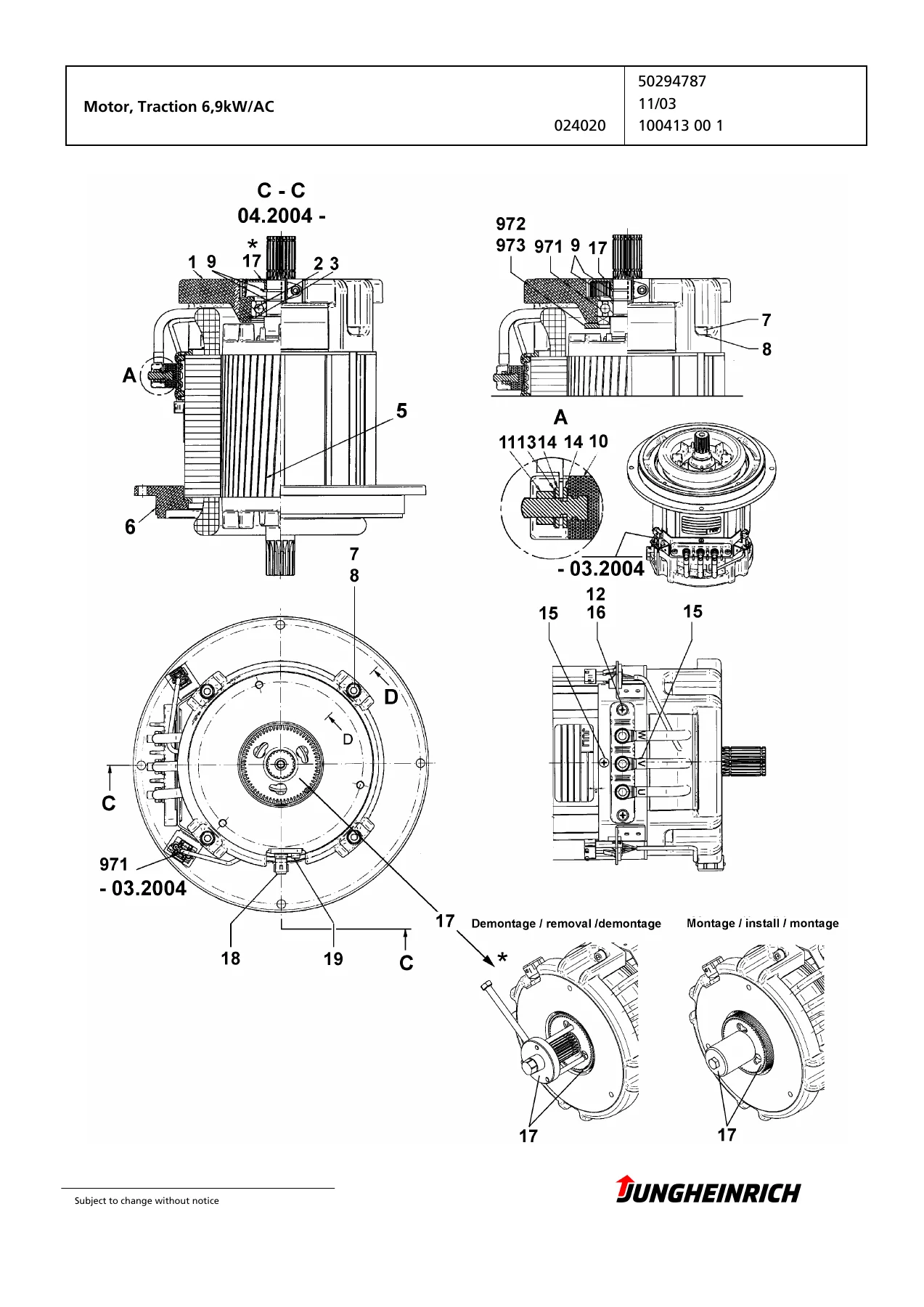 Jungheinrich ETV 116 Spare Parts Catalog 91033955 โ ETV 110-116 Electric Forklift Parts Manual PDF - Image 3