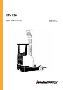 Jungheinrich ETV C16 Spare Parts Catalogue 91117974 – PDF Download