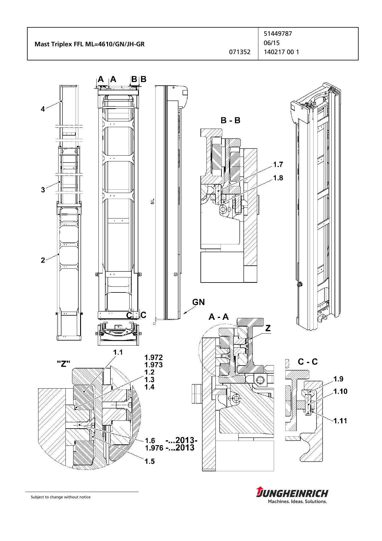 Jungheinrich ETV320 ETV325 Spare Parts Catalogue 91118495 PDF - Image 3