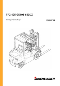 Jungheinrich TFG 425 GE105-650DZ Forklift Spare Parts Catalogue FN498284 - PDF