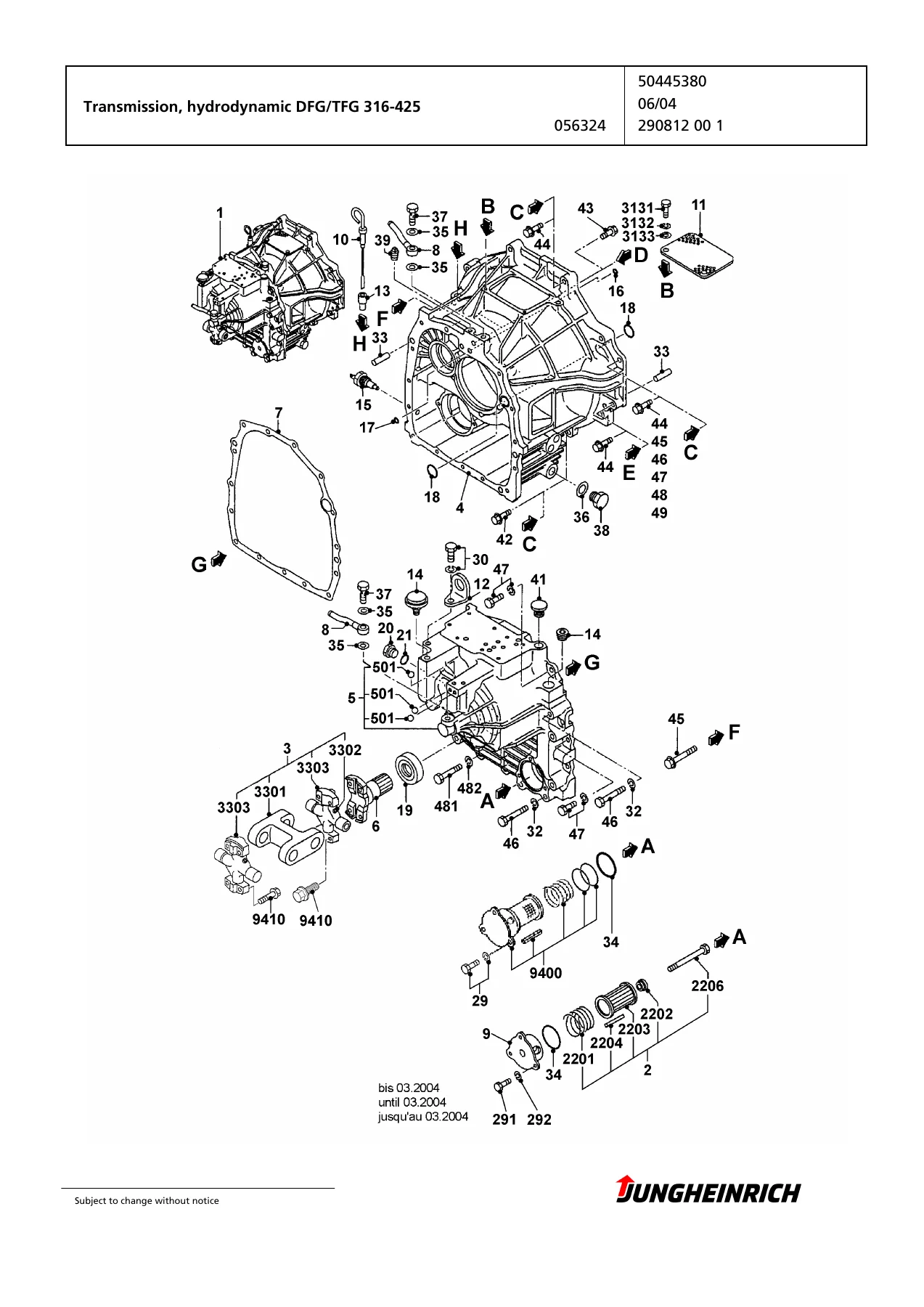 Jungheinrich TFG 425 GE115-470DZ Forklift Spare Parts Catalogue FN431701 - Image 3
