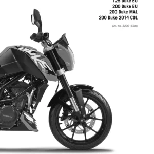 KTM 125 Duke 200 Duke Repair Manual 2013 - 3206162en PDF Workshop Guide