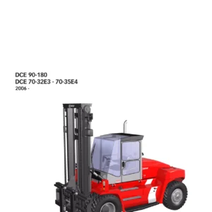 Kalmar DCE 90-180 & DCE 70-32E3-35E4 Forklift Operator Manual 2006 PDF