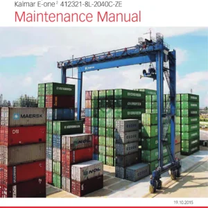 Kalmar E-One 2 RTG Crane Maintenance Manual 412321-8L-2040C-ZE - PDF Download (s/n 41360-41373)
