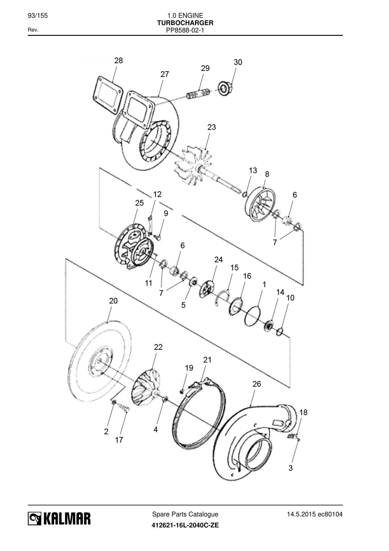 Kalmar E-one RTG Crane 412621-16L-2040C-ZE Spare Parts Catalogue PDF - Serial 41300-41303 - Image 3