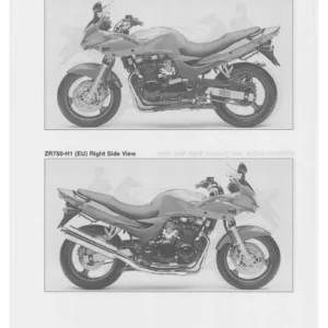 Kawasaki ZR-7S ZR750 Service Manual 1999-2003 Repair Workshop PDF