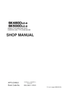 Kobelco SK480DLC-8 & SK500DLC-8 Demolition Machine Shop Manual – Section 61 Common Use Type Main Boom