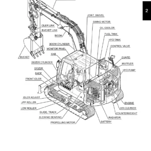 Kobelco SK70SR-2 Excavator Shop Manual S5YT0015E01 - Complete Service & Repair Guide PDF