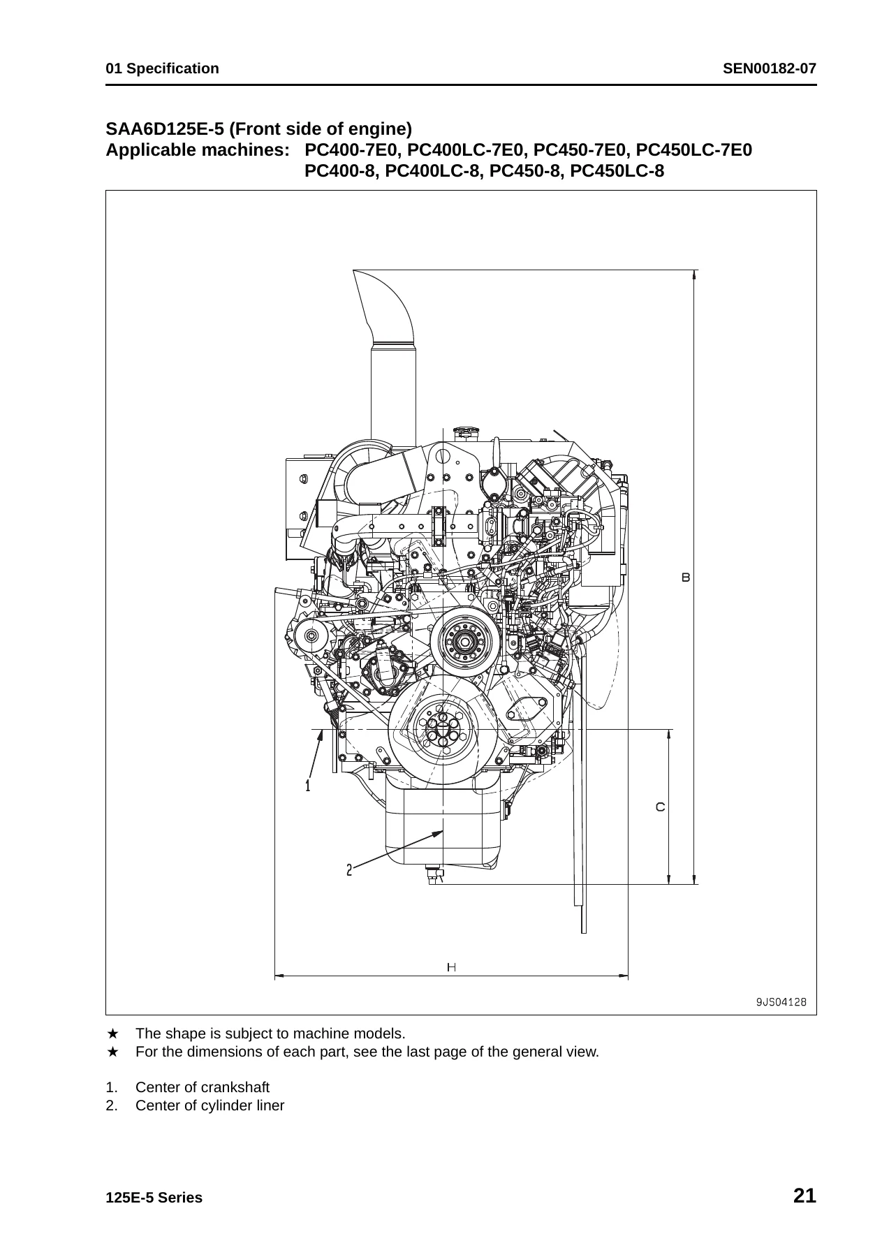 Komatsu 125E-5 Series Engine Shop Manual SEN00177-16 – SAA6D125E-5 Diesel Repair PDF - Image 2