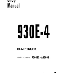 Komatsu 930E-4 Dump Truck Shop Manual CEBM017908 - PDF Download