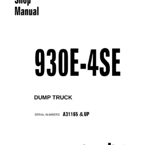 Komatsu 930E-4SE Dump Truck Shop Manual CEBM027101 - Complete PDF Service Guide