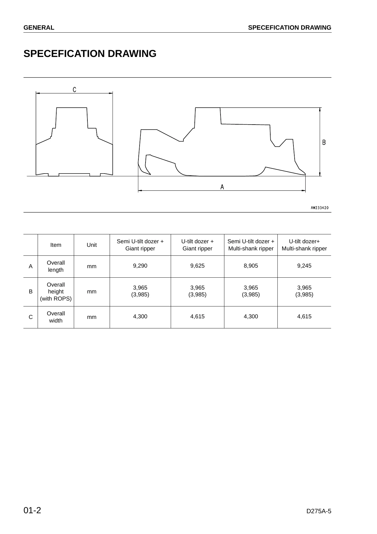 Komatsu D275A-5 Crawler Dozer Shop Manual (SEBM026308) – Complete PDF Service & Repair Manual - Image 2