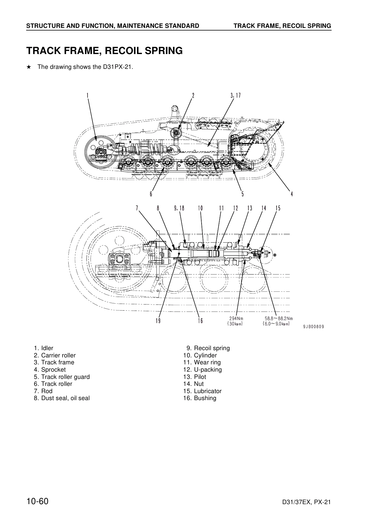 Komatsu D31EX-21 D31PX-21 D37EX-21 D37PX-21 Crawler Dozer Shop Manual SEBM025607 PDF - Image 3