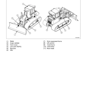 Komatsu D61EX-23M0 Bulldozer Operation & Maintenance Manual PDF - KEAM059400