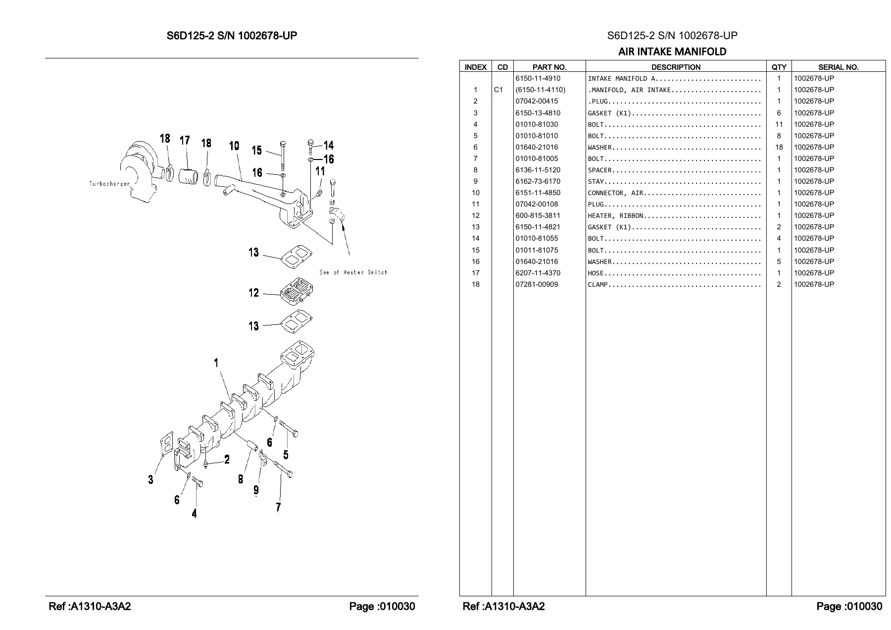 Komatsu D85ESS-2 Parts Book PDF - Crawler Dozer S6D125-2 Engine Serial J11888-Up - Image 2