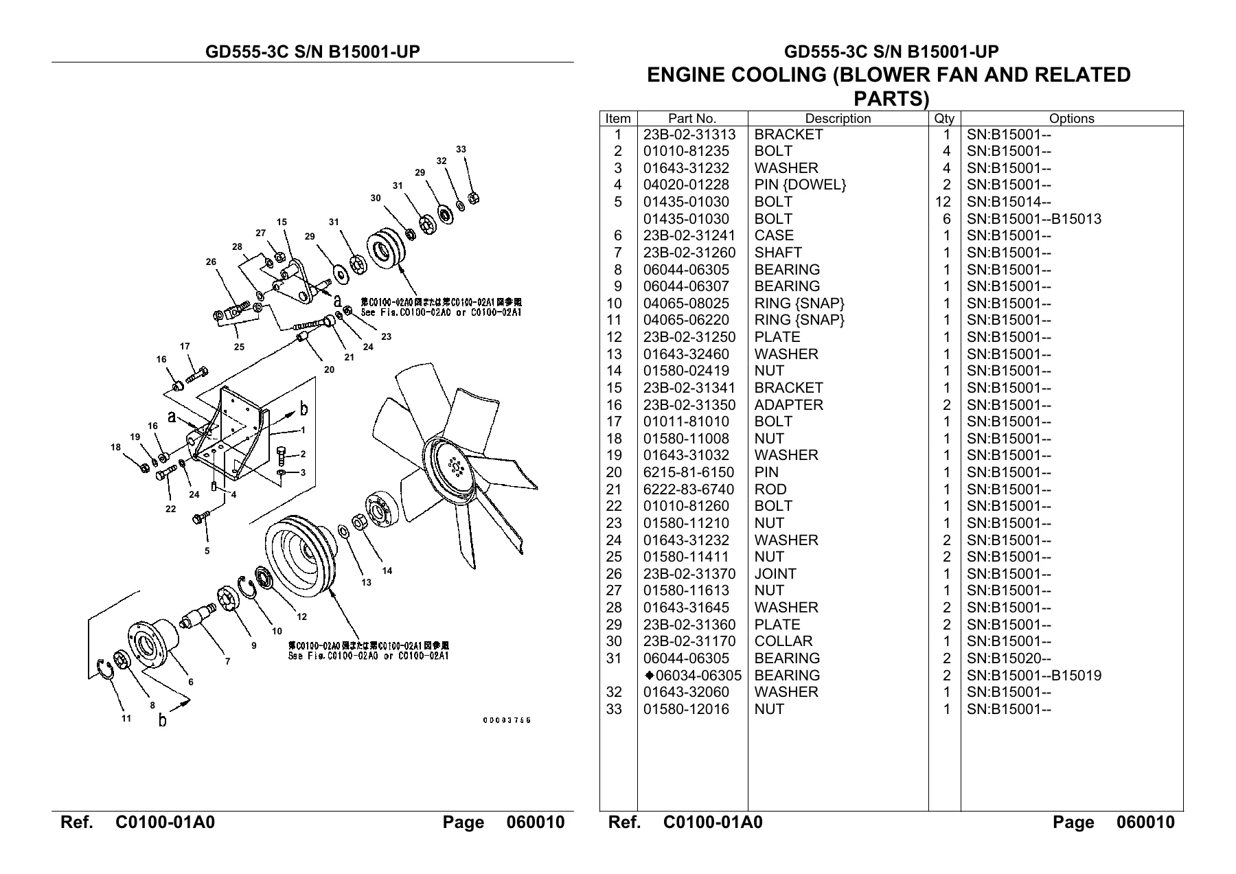 Komatsu GD555-3C Motor Grader Parts Book KEPB074401 — Serial B15001 & Up PDF - Image 3