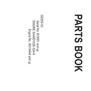 Komatsu GD555-3C Motor Grader Parts Book KEPB074401 — Serial B15001 & Up PDF