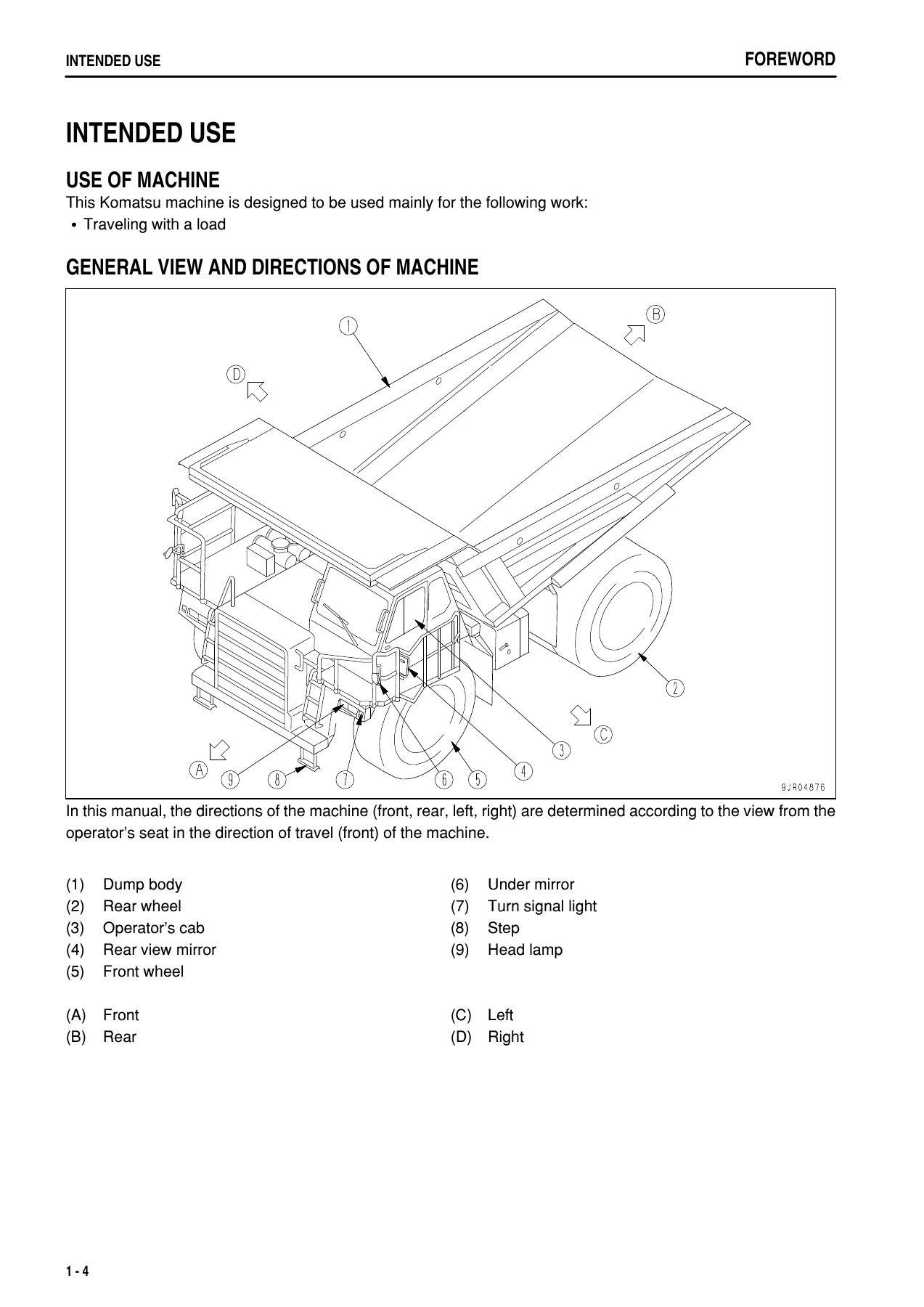 Komatsu HD465-7R Dump Truck Operation & Maintenance Manual - Serial 16132 and Up - Image 2