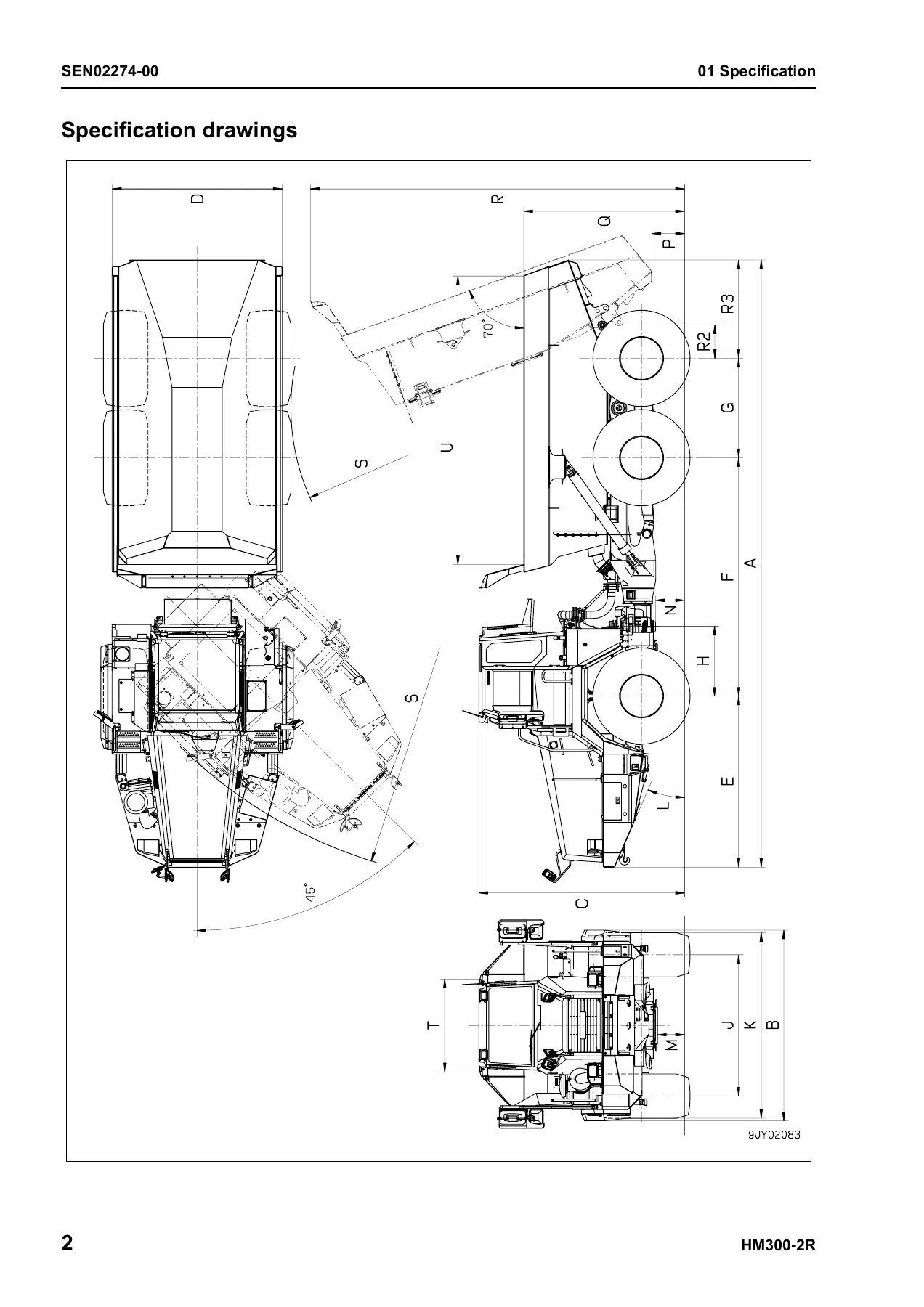 Komatsu HM300-2R Articulated Dump Truck Shop Manual SEN02269-04 - PDF Download - Image 2