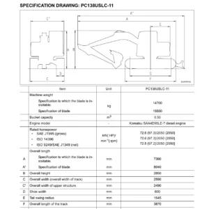 Komatsu PC138USLC-11 Shop Manual SEN06589-03 - Complete PDF Service & Repair Guide