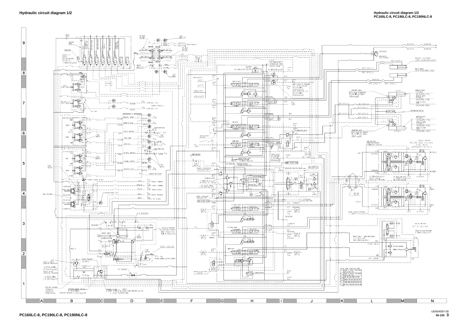 Komatsu PC160LC-8, PC190LC-8, PC190NLC-8 Hydraulic Excavator Shop Manual - PDF Service, Repair & Troubleshooting Guide - Image 3