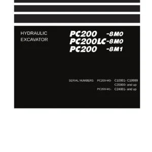 Komatsu PC200-8M0, PC200LC-8M0, PC220-8M0, PC220LC-8M0 & PC200-8M1 Hydraulic Excavator Shop Manual SENC0010-00 - PDF Download