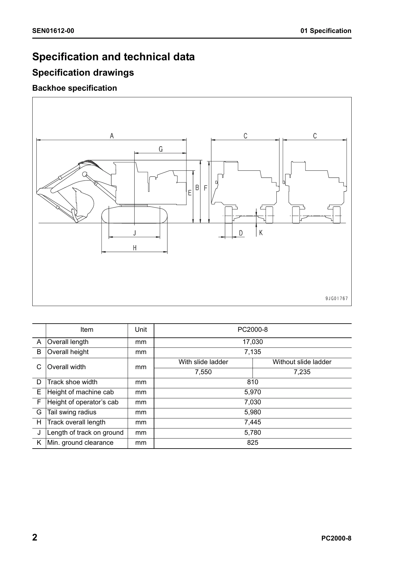 Komatsu PC2000-8 Hydraulic Excavator Shop Manual SEN01607-02 - Full Service & Repair PDF - Image 2