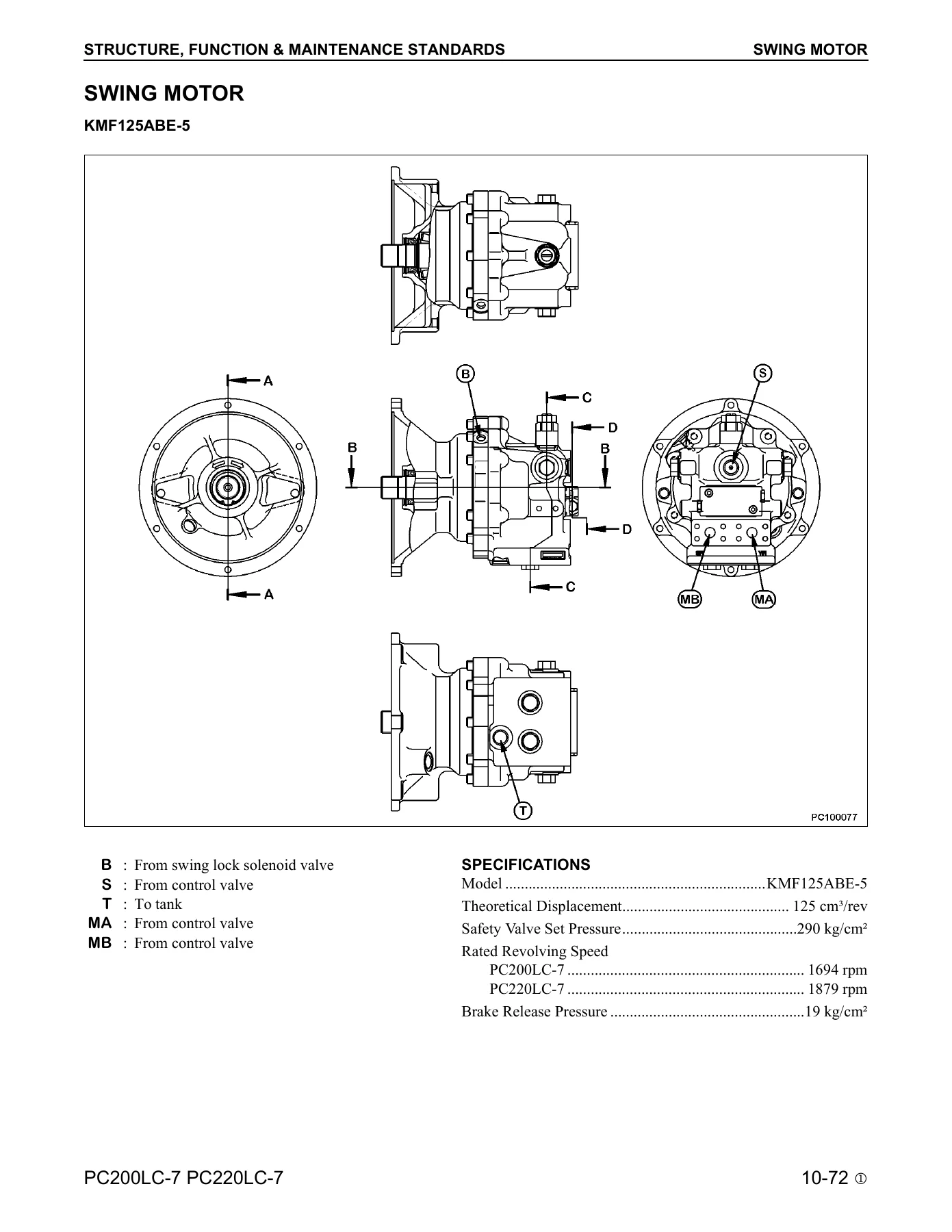 Komatsu PC200LC-7L PC220LC-7L Hydraulic Excavator Shop Manual - Chassis Repair PDF - Image 3