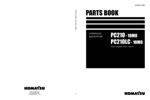 Komatsu PC210-10M0 & PC210LC-10M0 Hydraulic Excavator Parts Book PDF - Serial B10001 and Up