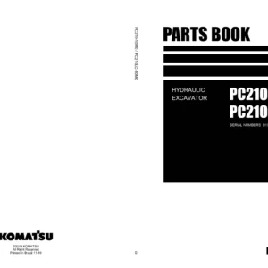Komatsu PC210-10M0 & PC210LC-10M0 Hydraulic Excavator Parts Book PDF - Serial B10001 and Up