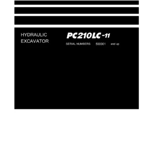 Komatsu PC210LC-11 Shop Manual Section 40 Troubleshooting SEN06695-01 - PDF